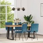 Dining chairs 4 units blue velvet by , dining chairs - Ref: Foro24-3315266, Price: 166,63 €, Discount: %