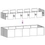 Blumenkasten aus weißem Stahl 200x80x40 cm von , Töpfe und Pflanzgefäße - Ref: Foro24-860753, Preis: 131,50 €, Rabatt: %
