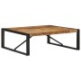 Mesa de centro de madera maciza de mango rugosa 100x100x35 cm by , Coffee table - Ref: Foro24-4016667, Price: 146,20 €, Disco...