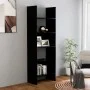 Estantería de madera contrachapada negro 60x35x180 cm de vidaXL, Librerías y estanterías - Ref: Foro24-803408, Precio: 68,23 ...