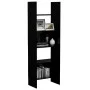 Estantería de madera contrachapada negro 60x35x180 cm de vidaXL, Librerías y estanterías - Ref: Foro24-803408, Precio: 68,23 ...