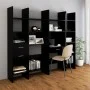 Estantería de madera contrachapada negro 60x35x180 cm de vidaXL, Librerías y estanterías - Ref: Foro24-803408, Precio: 68,23 ...