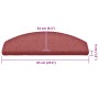 Treppenmatte 30 Stück rot 65x24x4 cm von , Treppenmatten - Ref: Foro24-3365763, Preis: 101,16 €, Rabatt: %