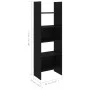 Estantería de madera contrachapada negro 60x35x180 cm de vidaXL, Librerías y estanterías - Ref: Foro24-803408, Precio: 68,23 ...