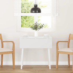 Solid white rubberwood dining table by , Kitchen and dining tables - Ref: Foro24-4102534, Price: 131,48 €, Discount: %