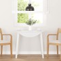 Solid white rubberwood dining table by , Kitchen and dining tables - Ref: Foro24-4102529, Price: 142,16 €, Discount: %