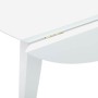 Solid white rubberwood dining table by , Kitchen and dining tables - Ref: Foro24-4102529, Price: 142,16 €, Discount: %