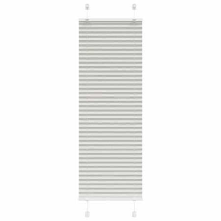 Light gray pleated blind 40x150 cm Fabric width 39.4 cm Polyester by , Blinds and blinds - Ref: Foro24-4015335, Price: 13,44 ...