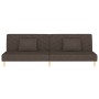 Zweiplätziges Schlafsofa mit zwei braunen Kissen. von , Sofas - Ref: Foro24-375891, Preis: 227,59 €, Rabatt: %