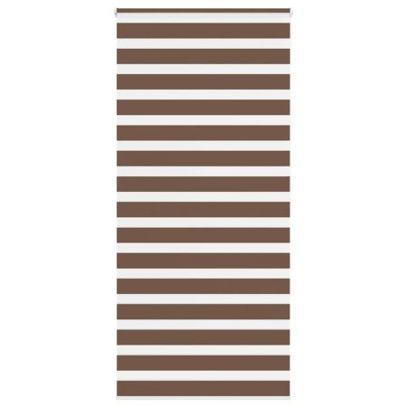 Estor cebra marrón 110x200 cm tejido ancho 105,9 cm poliéster by , Blinds and blinds - Ref: Foro24-4014367, Price: 30,67 €, D...