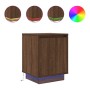 Nachttische mit LED-Lichtern, 2 Stück, Eiche braun, 38x34x50 cm. von , Nachttische - Ref: Foro24-861278, Preis: 87,27 €, Raba...