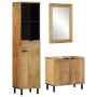 Set aus 3-teiligen Badezimmermöbeln aus massivem Mangoholz in Braun. von , Badezimmermöbel - Ref: Foro24-3310007, Preis: 388,...