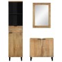 Set aus 3-teiligen Badezimmermöbeln aus massivem Mangoholz in Braun. von , Badezimmermöbel - Ref: Foro24-3310007, Preis: 388,...
