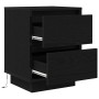 Bedside tables with LED lights 2 units black 38x34x50 cm by , Nightstands - Ref: Foro24-861286, Price: 99,01 €, Discount: %