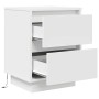 Bedside tables with LED lights 2 units white 38x34x50 cm by , Nightstands - Ref: Foro24-861284, Price: 96,75 €, Discount: %