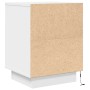 Nachttische mit LED-Lichtern 2 Stück weiß 38x34x50 cm von , Nachttische - Ref: Foro24-861284, Preis: 96,75 €, Rabatt: %
