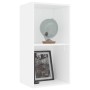 Estantería 2 niveles madera contrachapada blanco 40x30x76,5 cm de , Librerías y estanterías - Ref: Foro24-800927, Precio: 37,...
