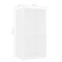 Estantería 2 niveles madera contrachapada blanco 40x30x76,5 cm de , Librerías y estanterías - Ref: Foro24-800927, Precio: 37,...