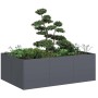 Pflanzgefäß aus anthrazitgrauem Stahl 120x80x40 cm von , Töpfe und Pflanzgefäße - Ref: Foro24-860747, Preis: 100,43 €, Rabatt: %