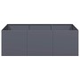 Pflanzgefäß aus anthrazitgrauem Stahl 120x80x40 cm von , Töpfe und Pflanzgefäße - Ref: Foro24-860747, Preis: 100,43 €, Rabatt: %