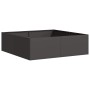Pflanzgefäß aus schwarzem Stahl, 100x100x30 cm. von , Töpfe und Pflanzgefäße - Ref: Foro24-860808, Preis: 69,90 €, Rabatt: %