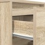 Bedside table with LED lights Sonoma oak 38x34x65 cm by , Nightstands - Ref: Foro24-861303, Price: 71,87 €, Discount: %
