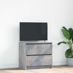 Engineered wood TV stand in concrete gray, 60x35x54 cm. by , TV Furniture - Ref: Foro24-861781, Price: 59,52 €, Discount: %