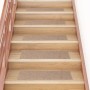 Alfombrillas escaleras autoadhesivas 30uds marrón claro 76x20cm de , Alfombrillas para escalones - Ref: Foro24-3365721, Preci...