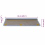 Self-adhesive sisal stair carpet 30 units 65x21x4 cm blue by , Stair mats - Ref: Foro24-3365886, Price: 199,14 €, Discount: %