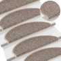 Selbstklebender Sisal-Treppenteppich, 30 Stück, dunkelbeige. von , Treppenmatten - Ref: Foro24-3365878, Preis: 226,74 €, Raba...