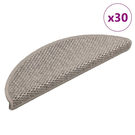 Alfombra autoadhesiva escalera sisal 30 uds 56x17x3 cm plateado de , Alfombrillas para escalones - Ref: Foro24-3365859, Preci...