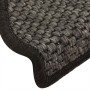 Alfombra autoadhesiva escalera sisal 30 uds 65x21x4cm antracita de , Alfombrillas para escalones - Ref: Foro24-3365873, Preci...