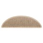 Selbstklebender Sisal-Treppenteppich, 30 Stück, 56x17x3 cm, Sandfarbe. von , Treppenmatten - Ref: Foro24-3365867, Preis: 166,...