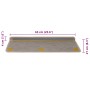 Selbstklebender Sisal-Treppenteppich, 30 Stück, in dunkelbeige. von , Treppenmatten - Ref: Foro24-3365890, Preis: 199,44 €, R...