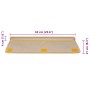 Self-adhesive sisal stair carpet 30 units light beige by , Stair mats - Ref: Foro24-3365892, Price: 216,90 €, Discount: %