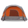 Tienda de campaña familiar 6 personas impermeable gris naranja by , tents - Ref: Foro24-4009557, Price: 176,79 €, Discount: %