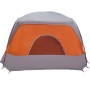 Tienda de campaña familiar 6 personas impermeable gris naranja by , tents - Ref: Foro24-4009557, Price: 176,79 €, Discount: %