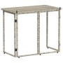 Mesa de jardín plegable gris claro 90x51x75 cm ratán sintético de , Mesas de jardín - Ref: Foro24-4108258, Precio: 82,27 €