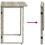 Mesa de jardín plegable gris claro 90x51x75 cm ratán sintético de , Mesas de jardín - Ref: Foro24-4108258, Precio: 82,27 €