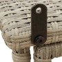 Mesa de jardín plegable gris claro 90x51x75 cm ratán sintético de , Mesas de jardín - Ref: Foro24-4108258, Precio: 82,27 €