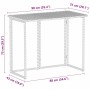 Mesa de jardín plegable gris claro 90x51x75 cm ratán sintético de , Mesas de jardín - Ref: Foro24-4108258, Precio: 82,27 €