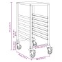 Carro con bandejas y 6 contenedores GN 39x55x87 cm von , Küchen- und Speisewagen - Ref: Foro24-4108073, Preis: 117,78 €, Raba...
