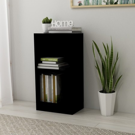 Schwarzes Regal aus Holzwerkstoff 40x24x75 cm von , Bücherregale und Regale - Ref: Foro24-800820, Preis: 37,55 €, Rabatt: %