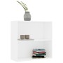 Weißes Regal aus Holzwerkstoff 80x30x76,5 cm von , Bücherregale und Regale - Ref: Foro24-800999, Preis: 41,25 €, Rabatt: %