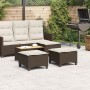 Gartenhocker mit Kissen 2 Stück braun 55x55x36 cm von , Hocker für den Außenbereich - Ref: Foro24-4108247, Preis: 96,84 €, Ra...