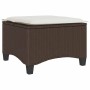 Taburetes de jardín con cojines 2 uds marrón 55x55x36 cm de , Otomanas de exterior - Ref: Foro24-4108247, Precio: 93,82 €
