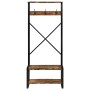 Bunter Garderobenständer aus recyceltem Massivholz 80x40x190 cm von , Regale und Regale - Ref: Foro24-4015962, Preis: 156,31 ...