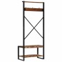 Multicolored coat rack made of solid recycled wood 80x40x190 cm by , Shelves and shelves - Ref: Foro24-4015962, Price: 156,31...