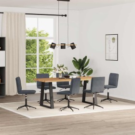 Esstischstühle, 6 Stück, dunkelgraues Samtgewebe. von , Essstühle - Ref: Foro24-3315698, Preis: 337,51 €, Rabatt: %
