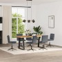 Esstischstühle, 6 Stück, dunkelgraues Samtgewebe. von , Essstühle - Ref: Foro24-3315698, Preis: 337,51 €, Rabatt: %